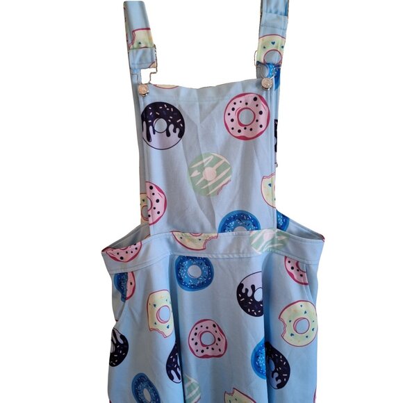 Donut Print Overall Dress Size 12/ 0XL - Picture 5 of 10